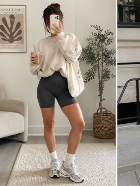 🌚 Aerie High-Rise Biker Shorts — Size Small